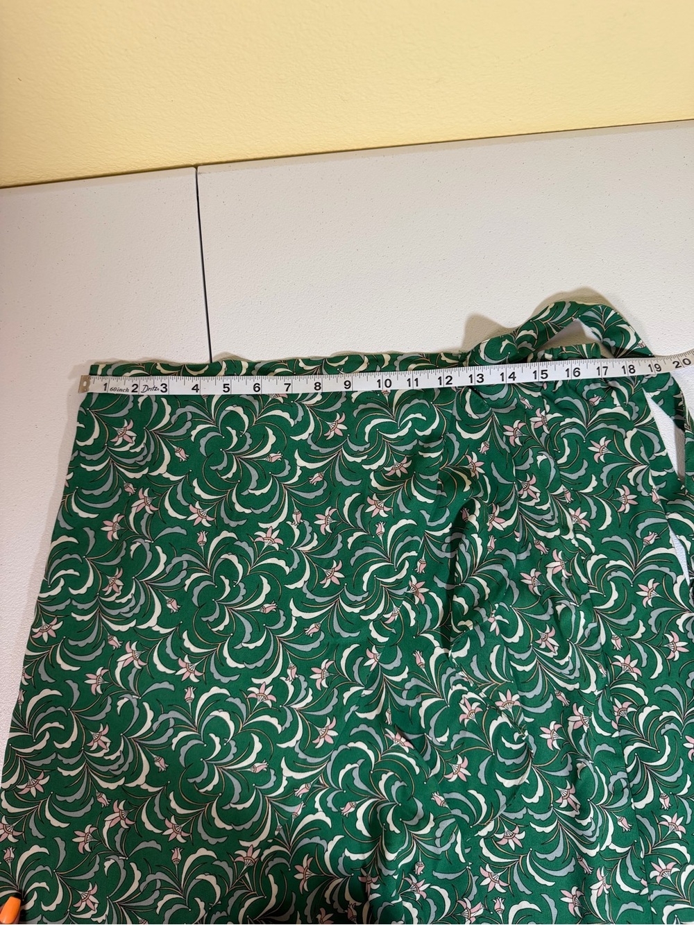 Max Studio Green Floral High-Low Wrap Skirt NWT Size XL - Picture 7 of 8